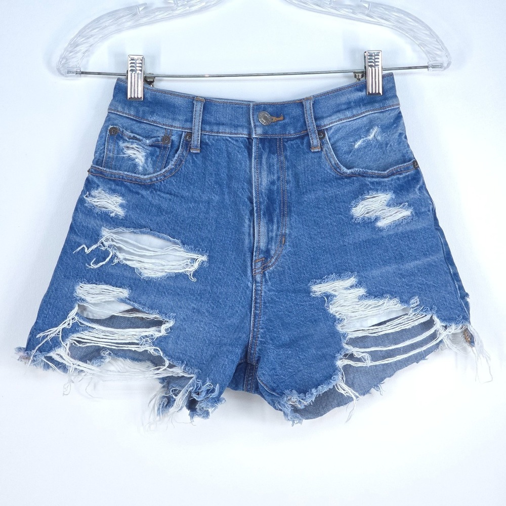 American Eagle Highest Rise 90s Boyfriend Shorts Women's 00 Denim 90s Y2K Summer